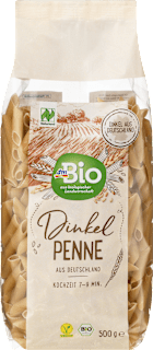 Nudeln, Penne aus Dinkel dmBio