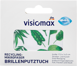 Krpica iz recikliranih mikrovlaken za čiščenje očal, več različic Visiomax