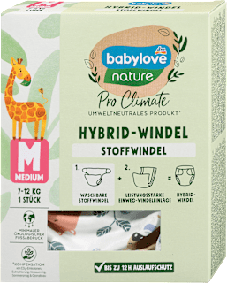 Pralna plenica Pro Climate, velikost M (7-12 kg) babylove nature