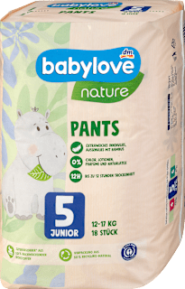 nature pelene gaćice JUNIOR, veličina 5 (12-17kg) babylove nature