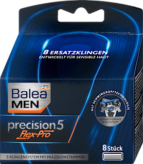 Náhradné holiace čepieľky Precision 5 Flex-Pro Balea MEN