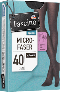 Rajstopy z mikrofibry 40 den, czarne, rozmiar 38/40 Fascino