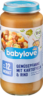 Био зеленчуково меню с картофи и говеждо, 12+м babylove