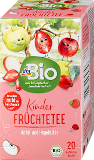 bio dětský čaj s příchutí ovoce dmBio