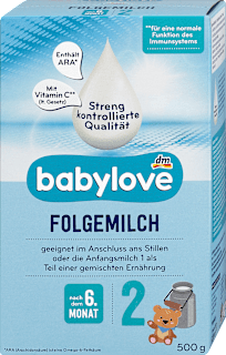 Мляко за последващо хранене 2, 6+м babylove