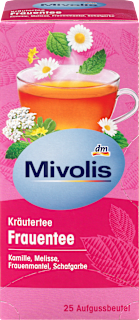 Kräutertee "Frauentee" mit Kamille, Melisse, Frauenmantel, Schafgarbe (25 Beutel) Mivolis