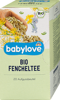 Herbatka koperkowa dla niemowląt bio, po 5. miesiącu życia (20 x 2 g) babylove