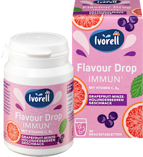 Flavour Drop Immun - Grapefruit-Minze-Holunderbeere Ivorell