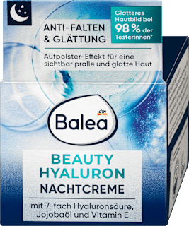 Beauty Hyaluron noćna krema za lice protiv bora Balea