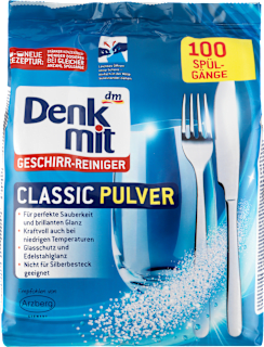 Прах за съдомиялна машина Classic, 100 измивания Denkmit