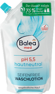 Seifenfreie Waschlotion Hautneutral pH 5,5 Nachfüllpack Balea med