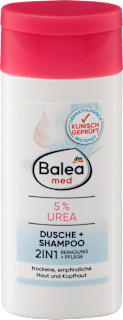 2IN1 gel za tuširanje i šampon za kosu - urea 5%, putna ambalaža Balea med