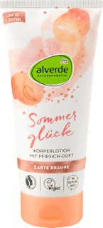 Sommerglück Körperlotion mit Pfirsich-Duft alverde NATURKOSMETIK