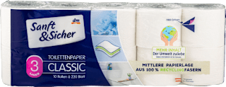 Classic toaletni papir, 3-slojni Sanft&Sicher