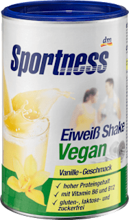 Shake białkowy instant o smaku waniliowym, wegański Sportness