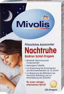 Nachtruhe Baldrian Schlaf-Dragees Mivolis