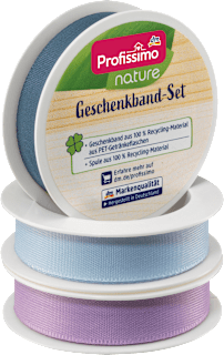 nature Geschenkband-Set lila/hellblau/petrol Profissimo