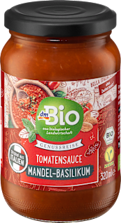 Tomatensoße, Mandel-Basilikum dmBio