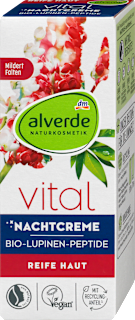 Nočna krema vital z bio peptidi alverde NATURKOSMETIK