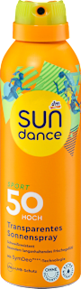 Spray do opalania transparentny SPF 50 SUNDANCE