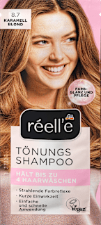 tónovací šampon 8.7 karamelová blond réell‘e