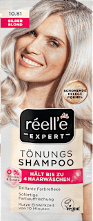 Tonujący szampon do włosów 10.81 srebrny blond réell‘e EXPERT