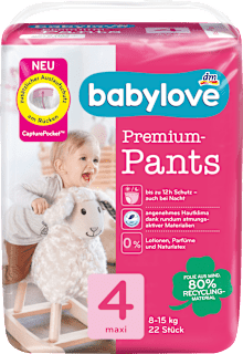 Premium hlačne plenice 4 maxi, 8-15 kg babylove