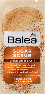 Peeling z brązowego cukru z ekstraktem z nasion chia Balea