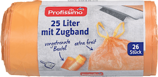Vreče za smeti z vrvico, 25 l Profissimo