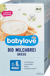 Bio tejpép grízes, 12 hónapos kortól babylove