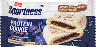 Proteínové Cookie Celebration karamelová náplň s kakaom Sportness
