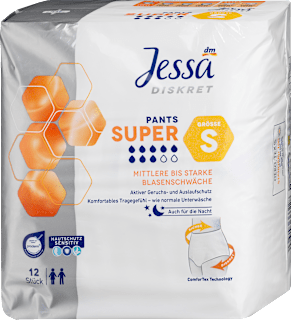 Spodnje hlače za inkontinenco SUPER, velikost S Jessa DISKRET