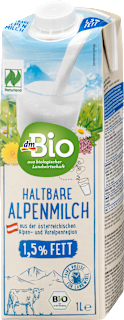 Organsko dugotrajno alpsko mleko sa 1,5% mlečne masti dmBio