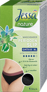 nature menstrualne perive gaćice, veličina XL 44 – 46 – Crna s ružičastim Jessa
