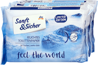 vlhčený toaletní papír 3x50 ks Sanft&Sicher