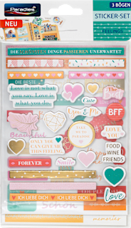 Stickerset Feelings Love Paradies