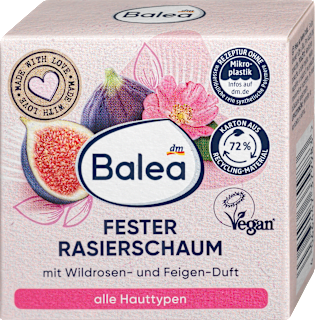Fester Rasierschaum Wildrose Feige Balea