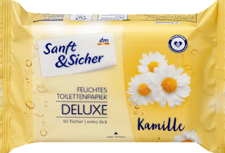 Feuchtes Toilettenpapier Deluxe Kamille Sanft&Sicher