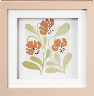 Rahmen Vierkant rosa-beige 20x20 cm Paradies