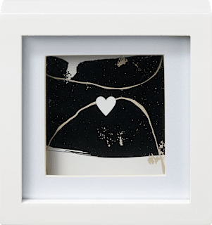 Bilderrahmen Vierkant 10x10 cm, weiß  Paradies