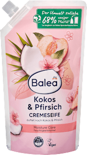 Kremno tekoče milo za roke z vonjem kokosa in breskve, polnilo  Balea