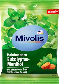 Bomboni s okusom eukaliptusa i mentola Mivolis