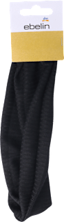 Fascia per capelli nera ebelin