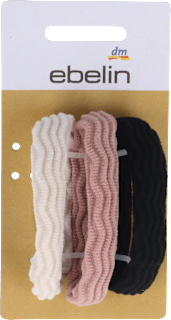 Elastici per capelli a costine ebelin