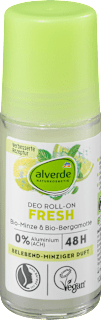 Deo roll-on FRESH z bio meto in bio bergamotko alverde NATURKOSMETIK