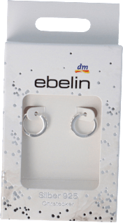 Orecchini Argento 925 Cerchio con brillanti ebelin