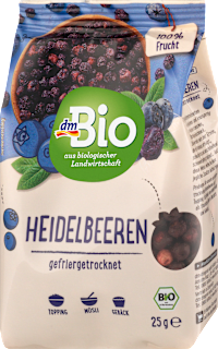 Trockenfrüchte Heidelbeeren gefriergetrocknet dmBio