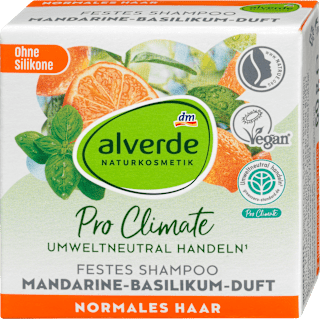 Pro Climate čvrsti šampon za kosu - mandarina i bosiljak alverde NATURKOSMETIK