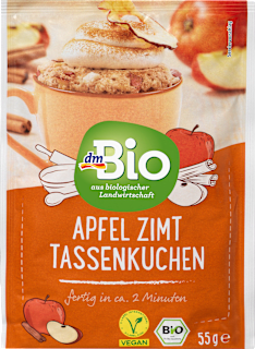 Hrnčekový jablkový koláč so škoricou dmBio