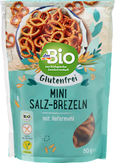 Knabbergebäck Mini Salz-Brezeln glutenfrei dmBio